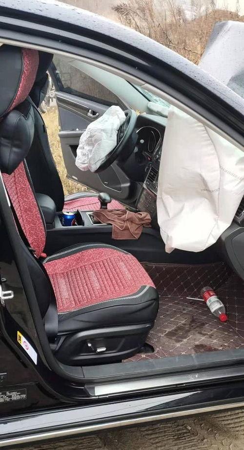 国产红旗撞卡车视频,国产红旗轿车与卡车相撞，行车安全警钟长鸣